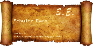 Schultz Emma névjegykártya