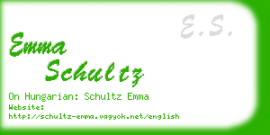 emma schultz business card